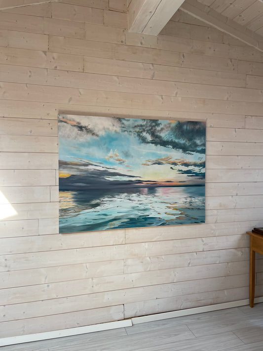 Tramonto che sfuma sul mare