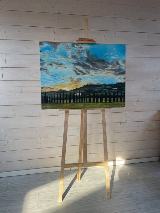 Cipressi al calar del sole